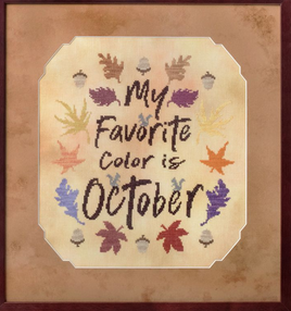 My Favorite Color Cross Stitch leaflet By Glendon Place