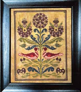 1750 Lancaster County Fraktur Cross Stitch Pattern By Three Sheep Studio