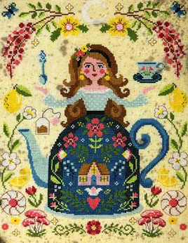 The Tea Goddess Cross Stitch Pattern By The Tiny Modernist
