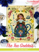 The Tea Goddess Cross Stitch Pattern By The Tiny Modernist