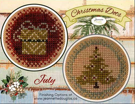 Christmas Dots - July Cross Stitch Paper Pattern By Jeannette Douglas