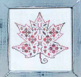 Autumn Leaf Cross Stitch Pattern By Textilly Crafts