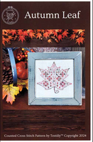 Autumn Leaf Cross Stitch Pattern By Textilly Crafts