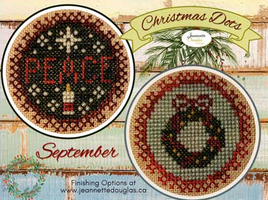 Christmas Dots - September Cross Stitch Paper Pattern By Jeannette Douglas