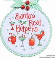 Hoop De Doo Santa's Helpers Cross Stitch Pattern By Sue Hillis Designs