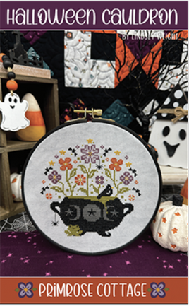 Halloween Cauldron Cross Stitch Pattern By Primrose Cottage