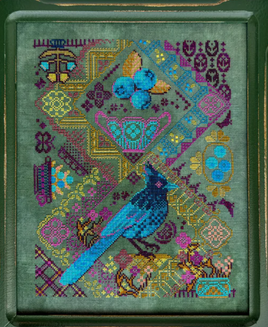 Blueberry Jay Cross Stitch Pattern By JedX Stitch