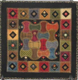 Lily Anna Stitches Garden Walk Applique / Embroidery Wall Hanging