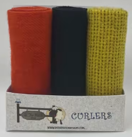 Wool Curlers 4in X 16in Poppies 3 Piece Hand Dyed Felted Wool By In The Patch Designs