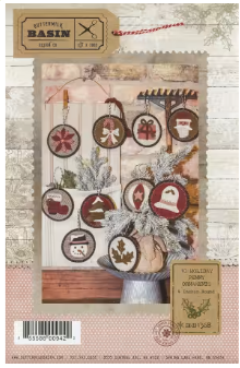 10 Holiday Penny Ornaments Wool Applique Pattern By Buttermilk Basin