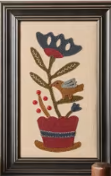 Bird and Bloom # BMB3015 Wool Applique Pattern By Buttermilk Basin