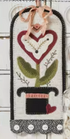Sweet and Simple February # BMB3078 Wool Applique Pattern By Buttermilk Basin