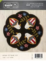 Eagles of Glory Mat # BMB3361 Wool Applique Pattern By Buttermilk Basin