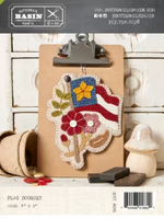 Flag Bouquet # BMB3368 Wool Applique Pattern By Buttermilk Basin