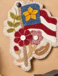 Flag Bouquet # BMB3368 Wool Applique Pattern By Buttermilk Basin