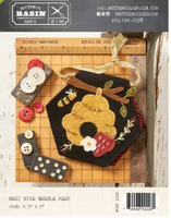 Hexi Hive Needle Keep # BMB3399 Wool Applique Pattern By Buttermilk Basin