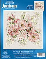 Janlynn Counted Cross Stitch Kit 13"X13"-Garden Roses (14 Count)