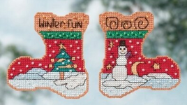 Winter Fun MILL HILL Sticks ST14-1611 Christmas Stocking Ornament Kit