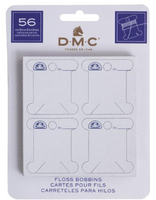 DMC Cardboard Floss Bobbins - 56 bobbins Per Package