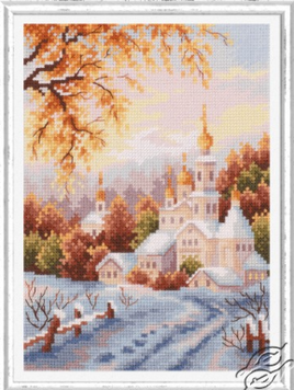 Snow Monastery Counted Cross Stitch Kit by Magic Needle