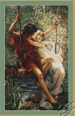 The Spring of Lovers Counted Cross Stitch Kit - 18 Ct. By Luca-s