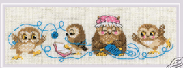 The Owl Family Counted Cross Stitch Kit RIOLIS