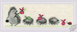 Hedgehogs Counted Cross Stitch Kit by RIOLIS