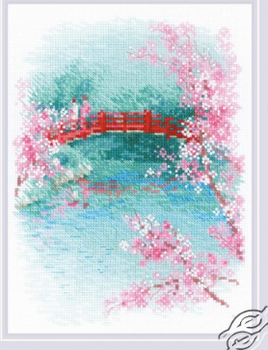 Sakura Bridge Counted Cross Stitch Kit by RIOLIS