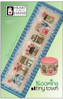 Blooming Tiny Town Cross Stitch Leaflet / Pattern w/ Embellishment By Heart In Hand