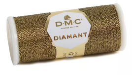 D140 Black & Gold DMC Diamant Metallic Thread
