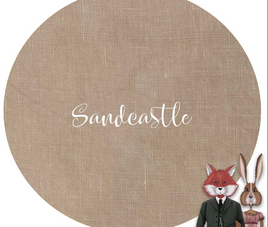 28 ct. Linen Sandcastle 17" x 25" Hand Dyed Linen