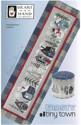Frosty Tiny Town Cross Stitch Leaflet / Pattern By Heart In Hand