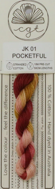 Pocketful 6-Strand Hand Dyed Floss By Cottage Garden Threads
