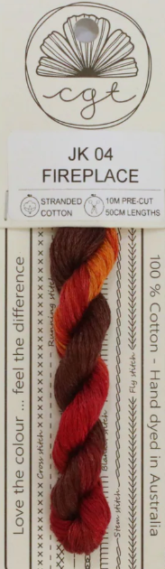 Fireplace 6-Strand Hand Dyed Floss By Cottage Garden Threads