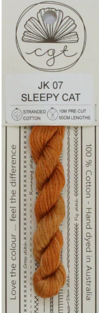 Sleepy Cat 6-Strand Hand Dyed Floss By Cottage Garden Threads