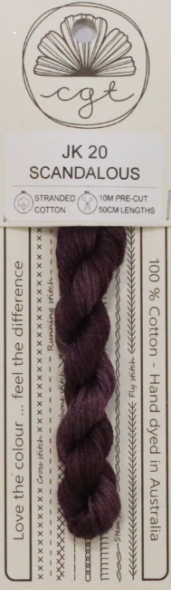 Scandalous 6-Strand Hand Dyed Floss By Cottage Garden Threads
