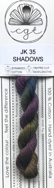 Shadows 6-Strand Hand Dyed Floss By Cottage Garden Threads