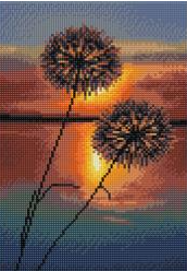 Evening Lake Diamond Dotz Simply Dotz Diamond Art Kit 9.9"X13.8"