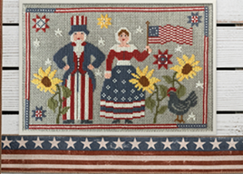 Stars & Stripes 1776 Cross Stitch Pattern By Twin Peak Primitives