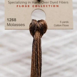 1268 Molasses Dyed 6 Strand floss By Weeks Dye Works
