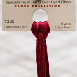 1333 Lancaster Red Dyed 6 Strand floss By Weeks Dye Works
