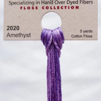 2020 Amethyst Dyed 6 Strand floss By Weeks Dye Works