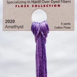 2020 Amethyst Dyed 6 Strand floss By Weeks Dye Works