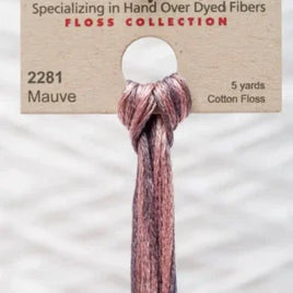 2281 Mauve Dyed 6 Strand floss By Weeks Dye Works