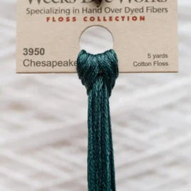3950 Chesapeake Dyed 6 Strand floss By Weeks Dye Works