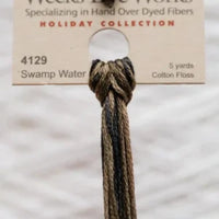 4129 Swamp Water Dyed 6 Strand floss By Weeks Dye Works